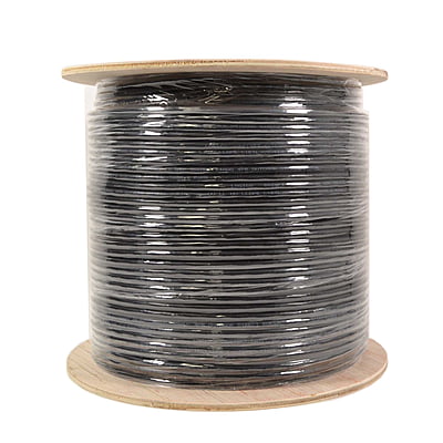 Cat5e STP/FTP Outdoor Direct Burial BC 24AWG 1000Ft Black