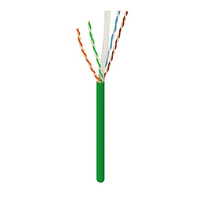Cat6 UTP Bulk Ethernet Network Cable 550Mhz Pure Copper Riser Green 1000ft