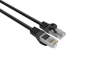 3FT Cat6 Slim Patch Cable Black