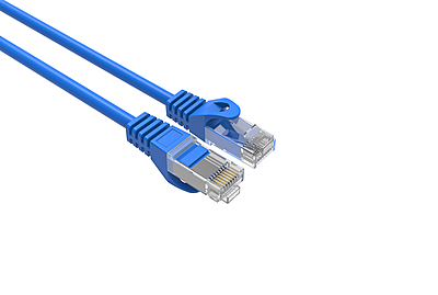 15FT Cat6 Slim Patch Cable Blue