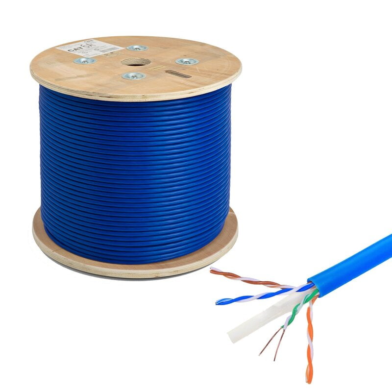 Cat6a Utp Cmr Cable 10Gs 23Awg 1000Ft Blue Cat6a Utp Cmr Cable 10Gs 23Awg 1000Ft Blue