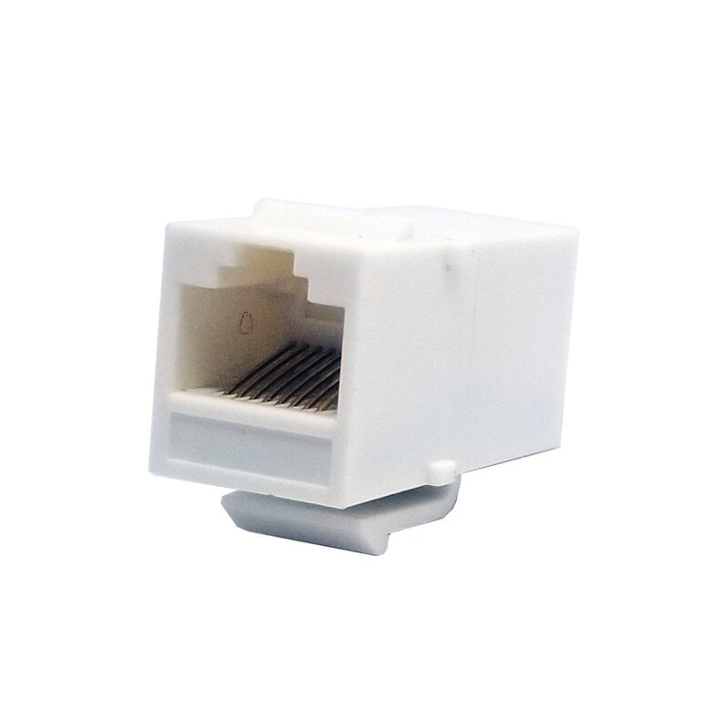 Cat6 Keystone Jack Coupler White
