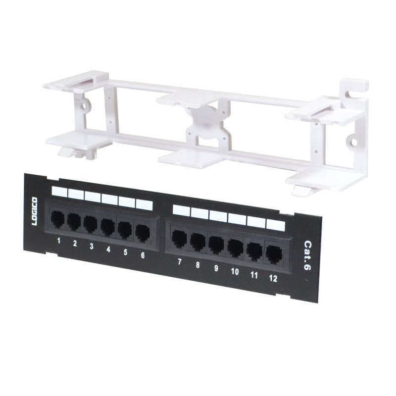 Cat6 Patch Panel 12 Port Wall Mounted Cat6 Patch Panel 12 Port Wall Mounted