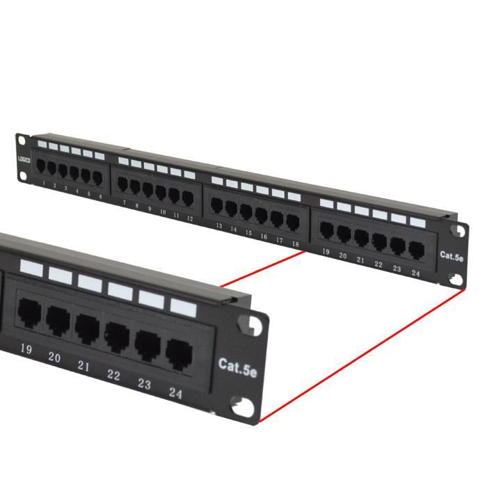 Cat5e Patch Panel 24 Port Rack Mounted Cat5e Patch Panel 24 Port Rack Mounted