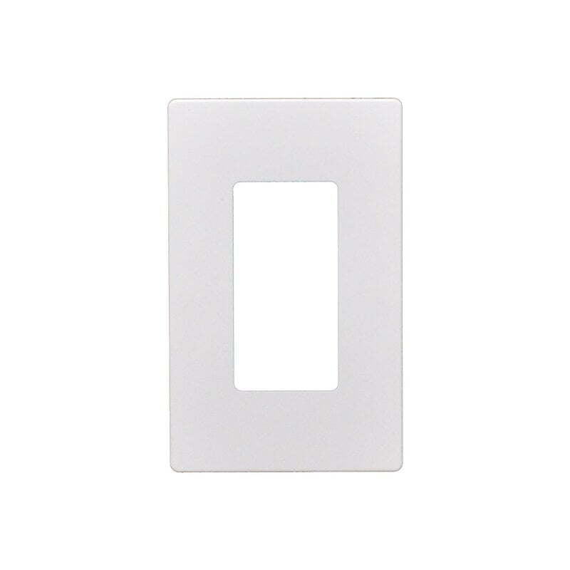 1-Gang Screwless Snap-On Decorator Wall Plate - White
