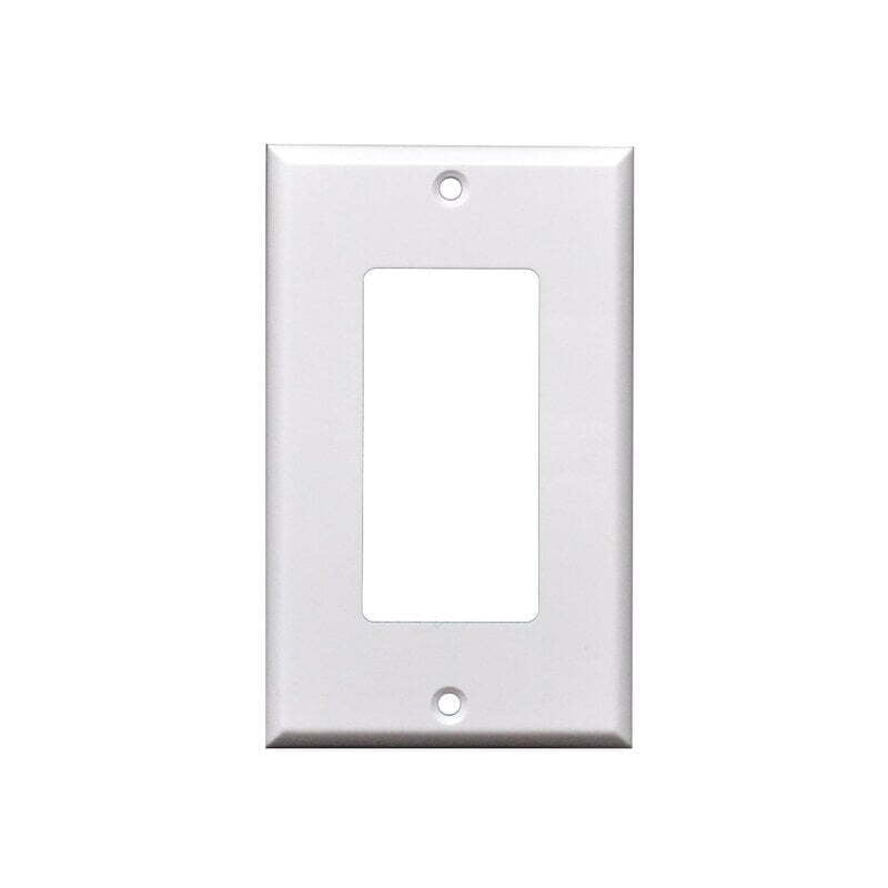 1-Gang Standard Decorator Wall Plate - White
