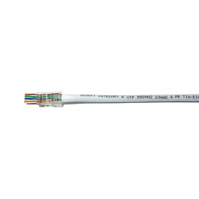 Rj45 Connectors, Non Shielded Cat5e Pass Through Rj45 Connectors, Non Shielded Cat5e Pass Through