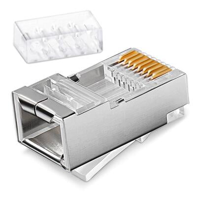 Cat6 Shielded Rj45 Modular Plug With Load Bar Cat6 Shielded Rj45 Modular Plug With Load Bar
