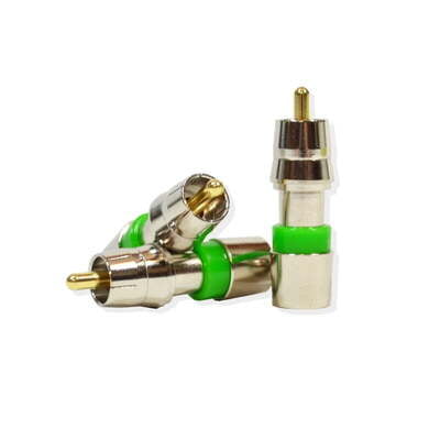 Rca 2Pc Compression Connector For Rg59 Cable