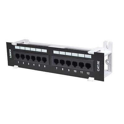 Cat5e Patch Panel 12 Port Wall Mounted