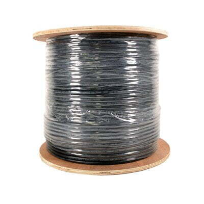 Cat6a Utp Outdoor/Db Cable 10Gs 23Awg 1000Ft Black