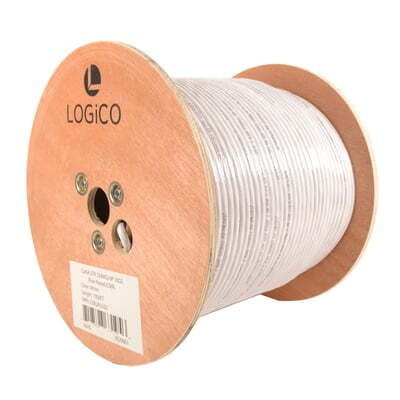 Cat6a Utp Cmr Cable 10Gs 23Awg 1000Ft White