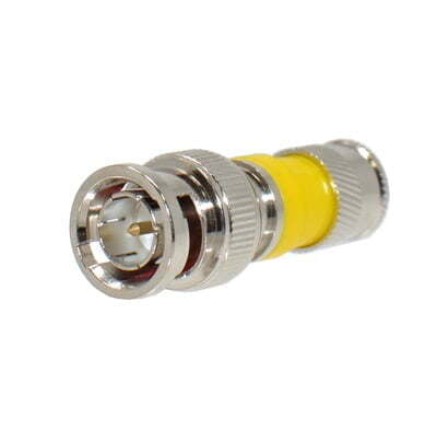 Bnc 1Pc Compression Connector For Rg6 Quad Cable