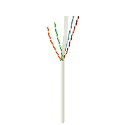 Cat6 UTP CMP Cable 23AWG 1000Ft White