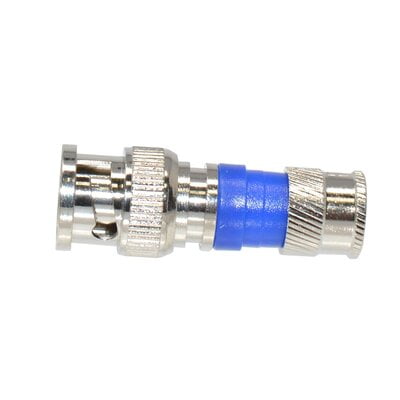 Bnc 1Pc Compression Connector For Rg6 Dual Cable Bnc 1Pc Compression Connector For Rg6 Dual Cable