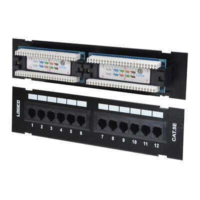 Cat5e Patch Panel 12 Port Wall Mounted
