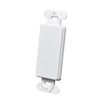 Decorator Blank Wall Plate - White