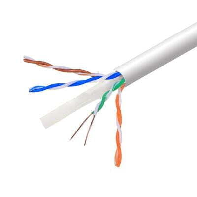 Cat6a Utp Cmr Cable 10Gs 23Awg 1000Ft White
