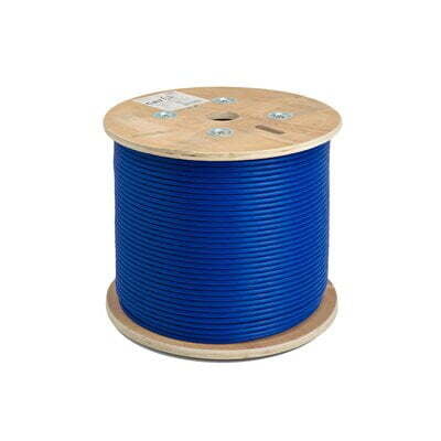 Cat6a Utp Cmr Cable 10Gs 23Awg 1000Ft Blue