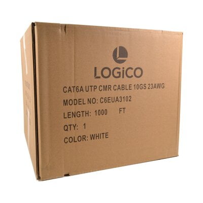 Cat6a Utp Cmr Cable 10Gs 23Awg 1000Ft White Cat6a Utp Cmr Cable 10Gs 23Awg 1000Ft White