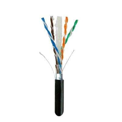 Cat6 Stp/Ftp Outdoor Direct Burial W/Gel Bc 23Awg 1000Ft Black