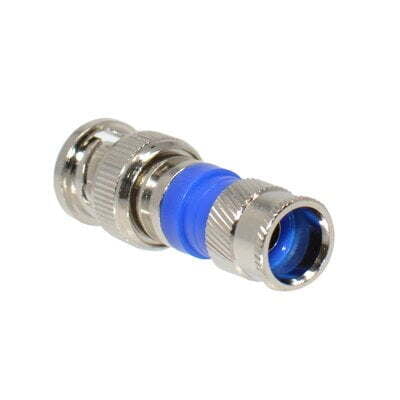 Bnc 1Pc Compression Connector For Rg6 Dual Cable