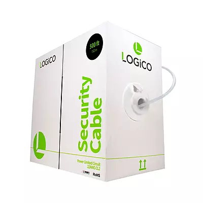 SECURITY CABLE 22/6 CCA STRANDED SHIELDED 500FT WHITE SECURITY CABLE 22/6 CCA STRANDED SHIELDED 500FT WHITE