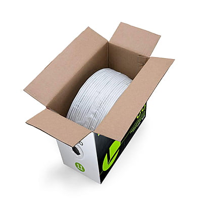 18AWG/4C STRANDED BC SHIELDED CMR/CL3R 1000FT WHITE