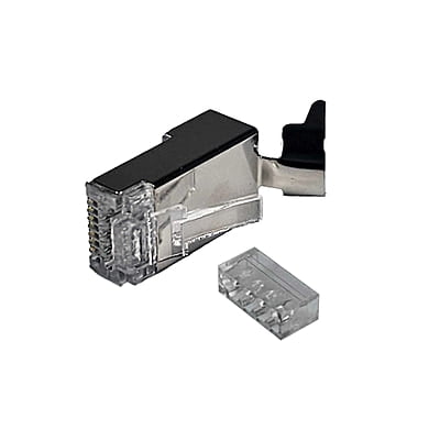 CAT6/CAT6A Extra Large RJ45 8P8C Pass Through Modular Plug Shielded connector, 100pcs