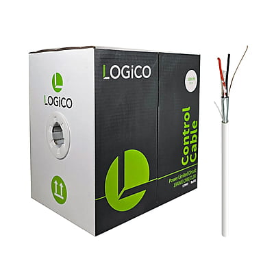 18AWG/2C STRANDED BC SHIELDED CMR/CL3R 1000FT WHITE