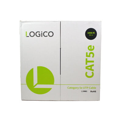 Cat5e UTP CCA 4X2X24AWG 1000Ft White