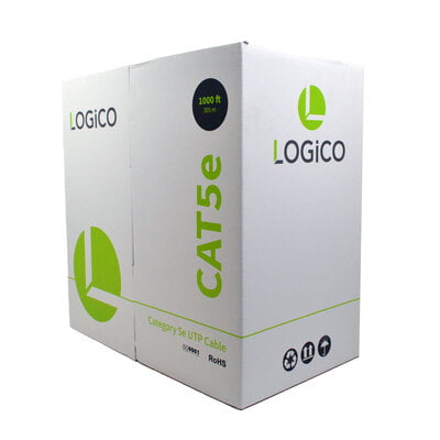 Cat5e UTP CCA 4X2X24AWG 1000Ft White