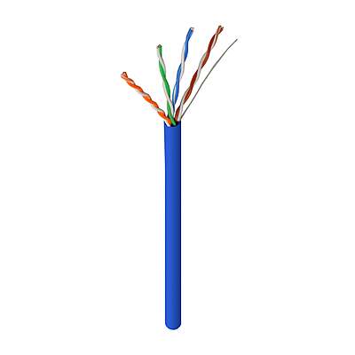 Cat5e UTP CMP 4X2X24AWG 1000Ft Blue Cat5e UTP CMP 4X2X24AWG 1000Ft Blue