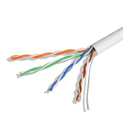 Cat5e UTP CMR 4X2X24AWG 1000Ft White Cat5e UTP CMR 4X2X24AWG 1000Ft White