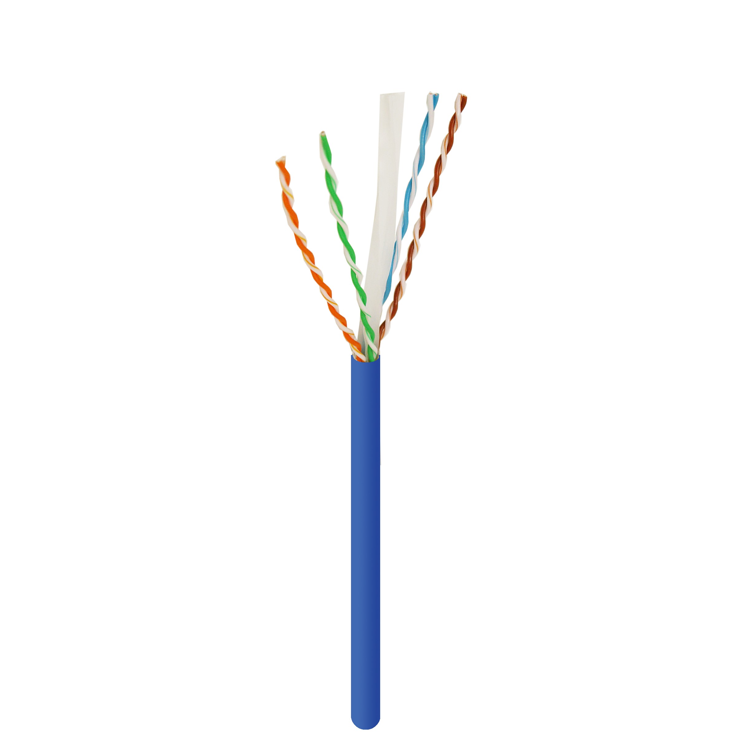 Cat6 UTP CMR Cable 23AWG 1000Ft Blue