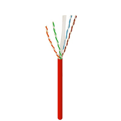 Cat6 UTP CMR Cable 1000Ft Red