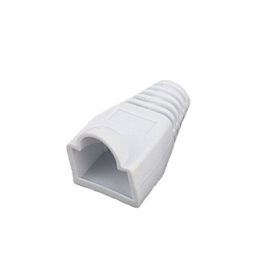 RJ45 Strain Relief Boots For (28AWG) Slim Cable / Clear 50-Pack...