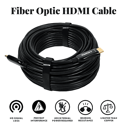 HDMI Over Fiber Cord 80 Ft HDMI Over Fiber Cord 80 Ft