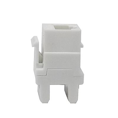Cat6 UTP Keystone Jack 180 Degree White Cat6 UTP Keystone Jack 180 Degree White