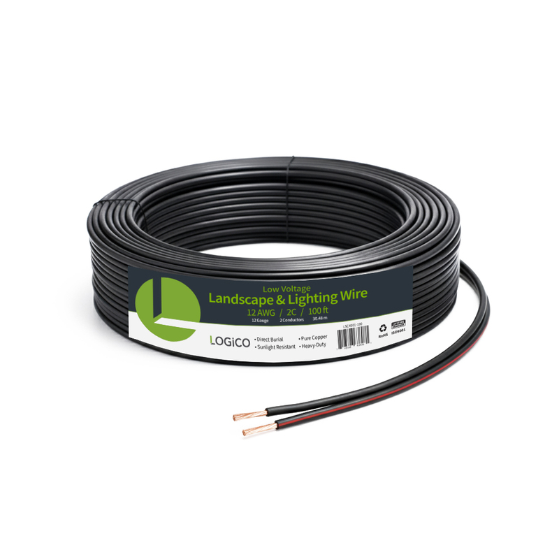 12AWG 2C Stranded BC ULECC Cable 100Ft Landscape Wire