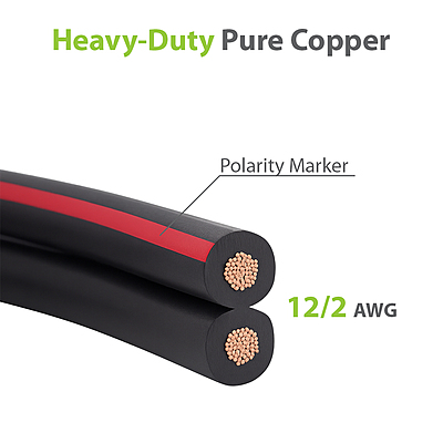 12AWG 2C Stranded BC ULECC Cable 100Ft Landscape Wire