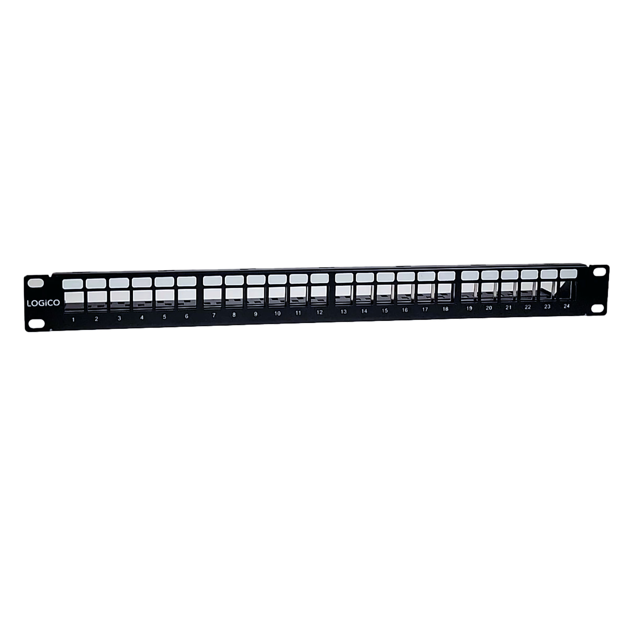 Cat5e Cat6 UTP 24 Port Network LAN Blank Patch Panel 1U with cable management