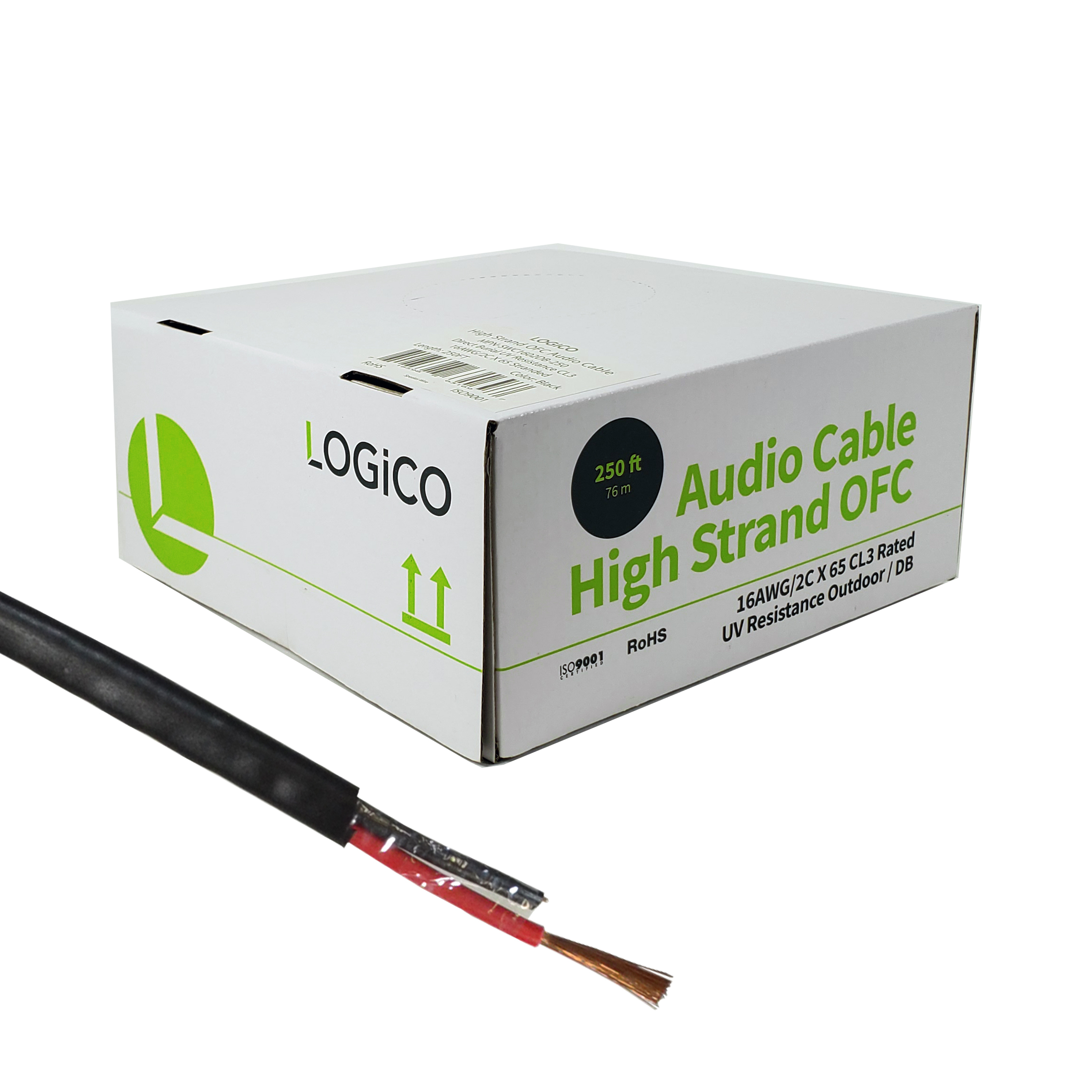 Speaker Wire Outdoor/DB UV Direct Burial 16/2 250Ft