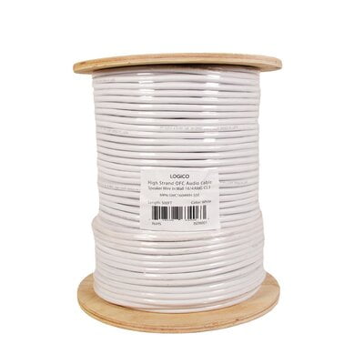 Speaker Wire In Wall 16/4 Bc/Ofc 500Ft White
