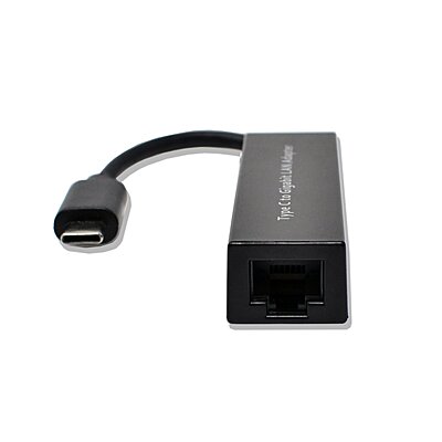 HUB - Type C To Ethernet (Gigabit) 10/100/1000 - Black