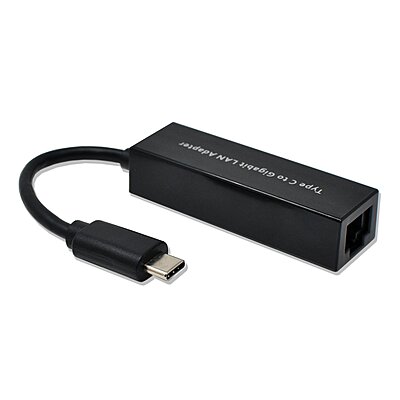 HUB - Type C To Ethernet (Gigabit) 10/100/1000 - Black