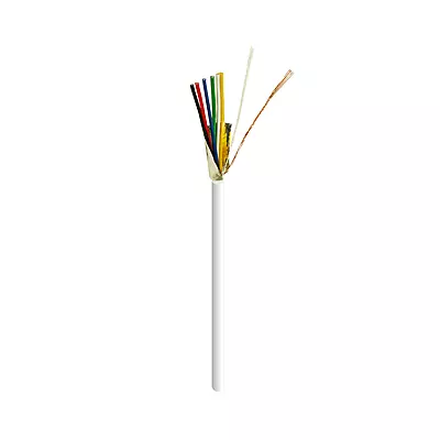 SECURITY CABLE 22/6 CCA STRANDED SHIELDED 500FT WHITE SECURITY CABLE 22/6 CCA STRANDED SHIELDED 500FT WHITE