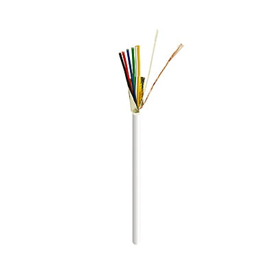 18AWG/6C STRANDED BC SHIELDED CMR/CL3R 1000FT WHITE