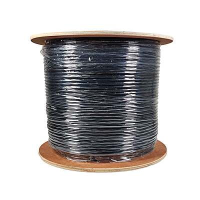 Cat6 UTP Outdoor Direct Burial BC 23AWG 1000Ft Black